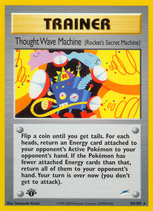 Thought Wave Machine (96/105) (Rocket's Secret Machine) [Neo Destiny 1st Edition] | Anubis Games and Hobby