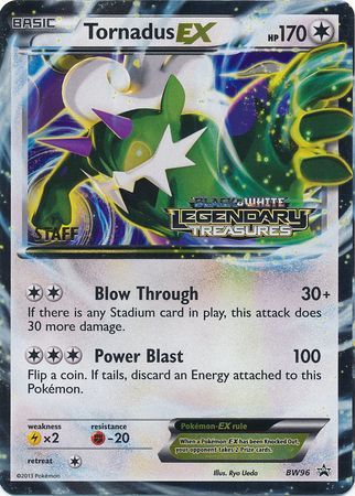 Tornadus EX (BW96) (Staff Prerelease Promo) [Black & White: Black Star Promos] | Anubis Games and Hobby