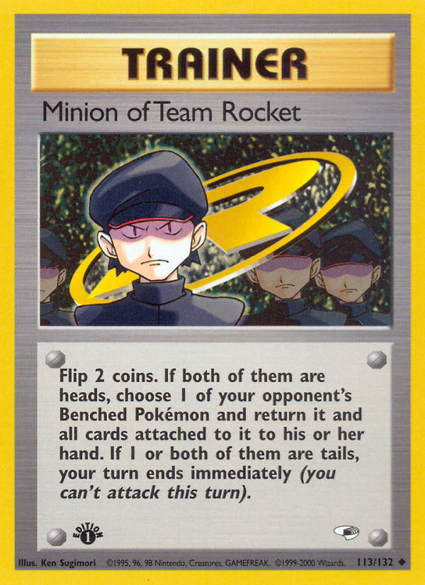 Minion of Team Rocket (113/132) [Gym Heroes 1st Edition] | Anubis Games and Hobby