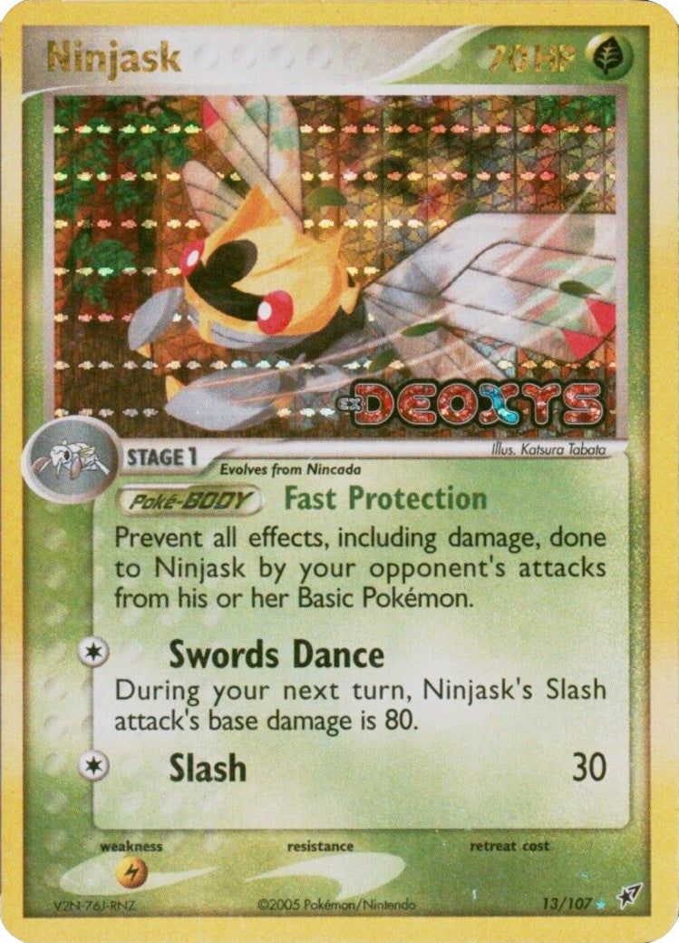 Ninjask (13/107) (Stamped) [EX: Deoxys] | Anubis Games and Hobby