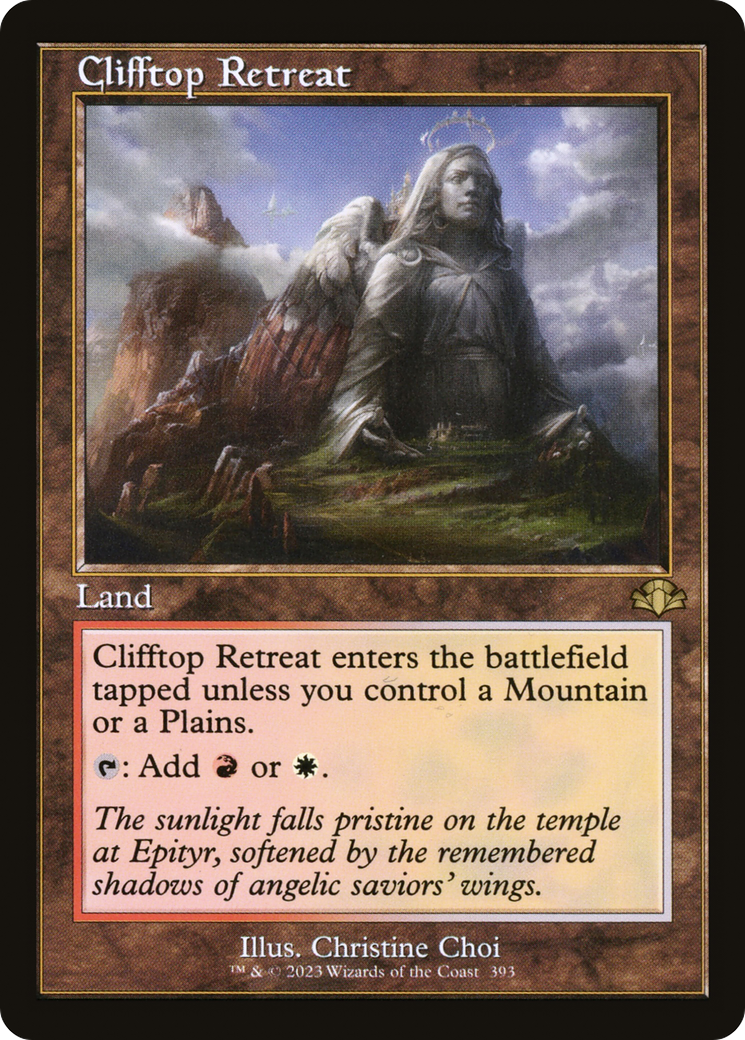Clifftop Retreat (Retro) [Dominaria Remastered] | Anubis Games and Hobby