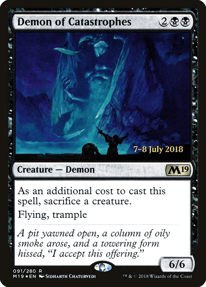 Demon of Catastrophes [Core Set 2019 Prerelease Promos] | Anubis Games and Hobby