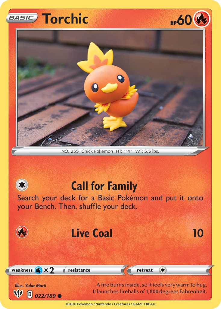Torchic (022/189) [Sword & Shield: Darkness Ablaze] | Anubis Games and Hobby