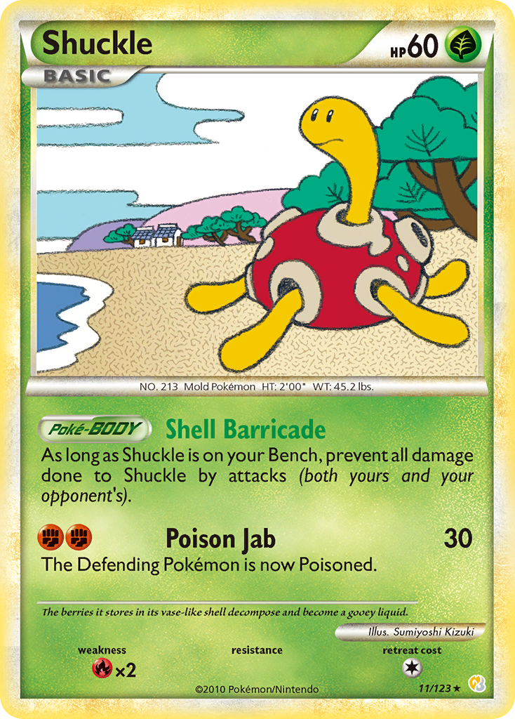 Shuckle (11/123) [HeartGold & SoulSilver: Base Set] | Anubis Games and Hobby