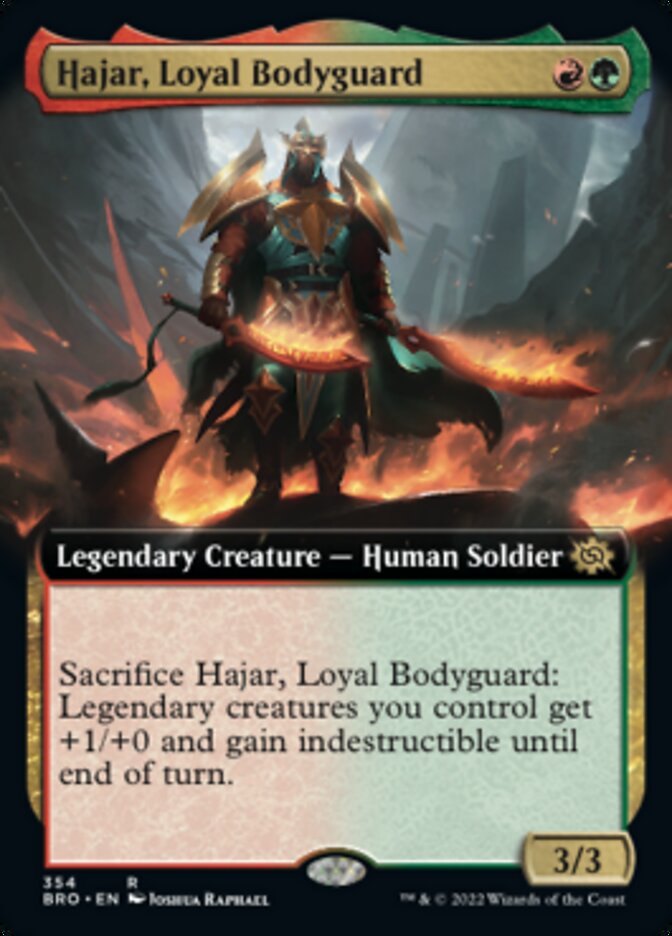 Hajar, Loyal Bodyguard (Extended Art) [The Brothers' War] | Anubis Games and Hobby