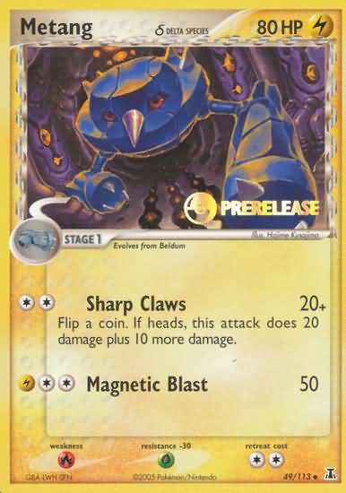 Metang (49/113) (Delta Species) (Prerelease Promo) [EX: Delta Species] | Anubis Games and Hobby