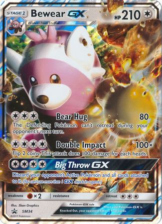 Bewear GX (SM34) (Jumbo Card) [Sun & Moon: Black Star Promos] | Anubis Games and Hobby