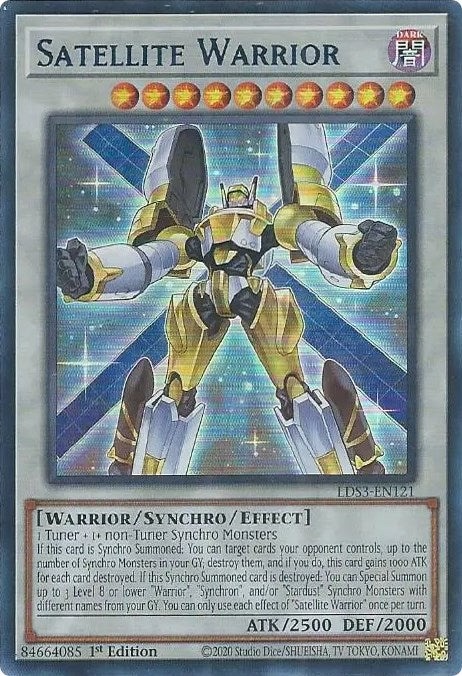 Satellite Warrior (Blue) [LDS3-EN121] Ultra Rare | Anubis Games and Hobby