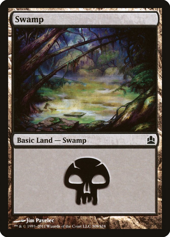 Swamp (309) [Commander 2011] | Anubis Games and Hobby