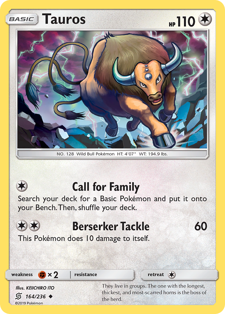 Tauros (164/236) [Sun & Moon: Unified Minds] | Anubis Games and Hobby