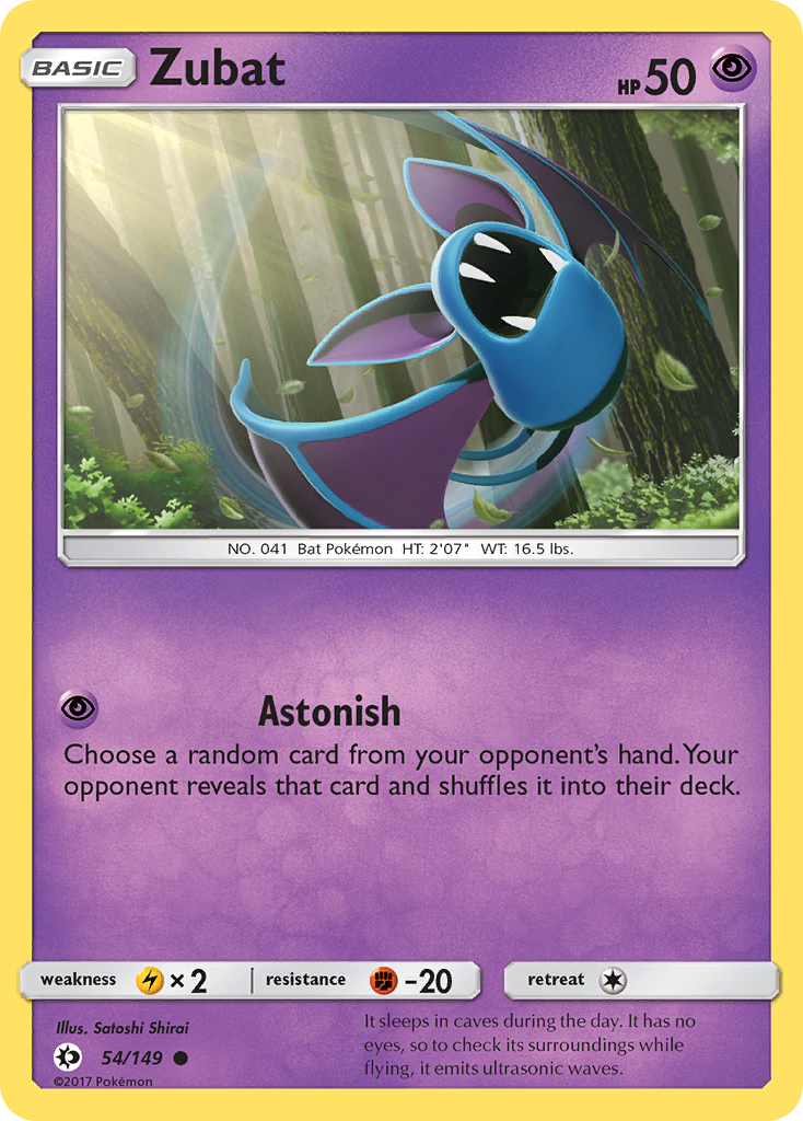 Zubat (54/149) [Sun & Moon: Base Set] | Anubis Games and Hobby