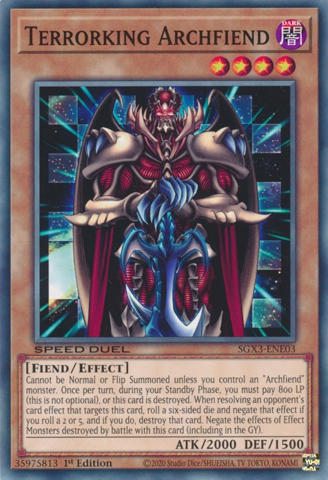 Terrorking Archfiend [SGX3-ENE03] Common | Anubis Games and Hobby