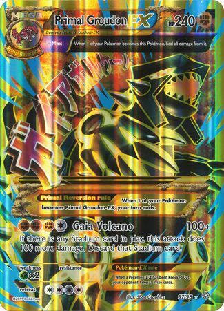 Primal Groudon EX (97/98) (Jumbo Card) [XY: Ancient Origins] | Anubis Games and Hobby