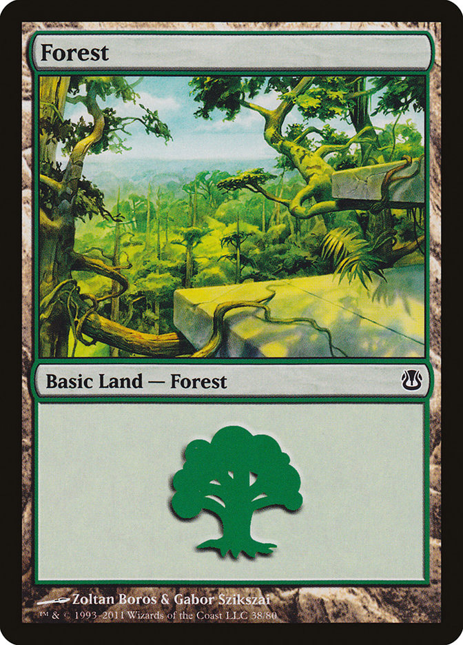 Forest (38) [Duel Decks: Ajani vs. Nicol Bolas] | Anubis Games and Hobby