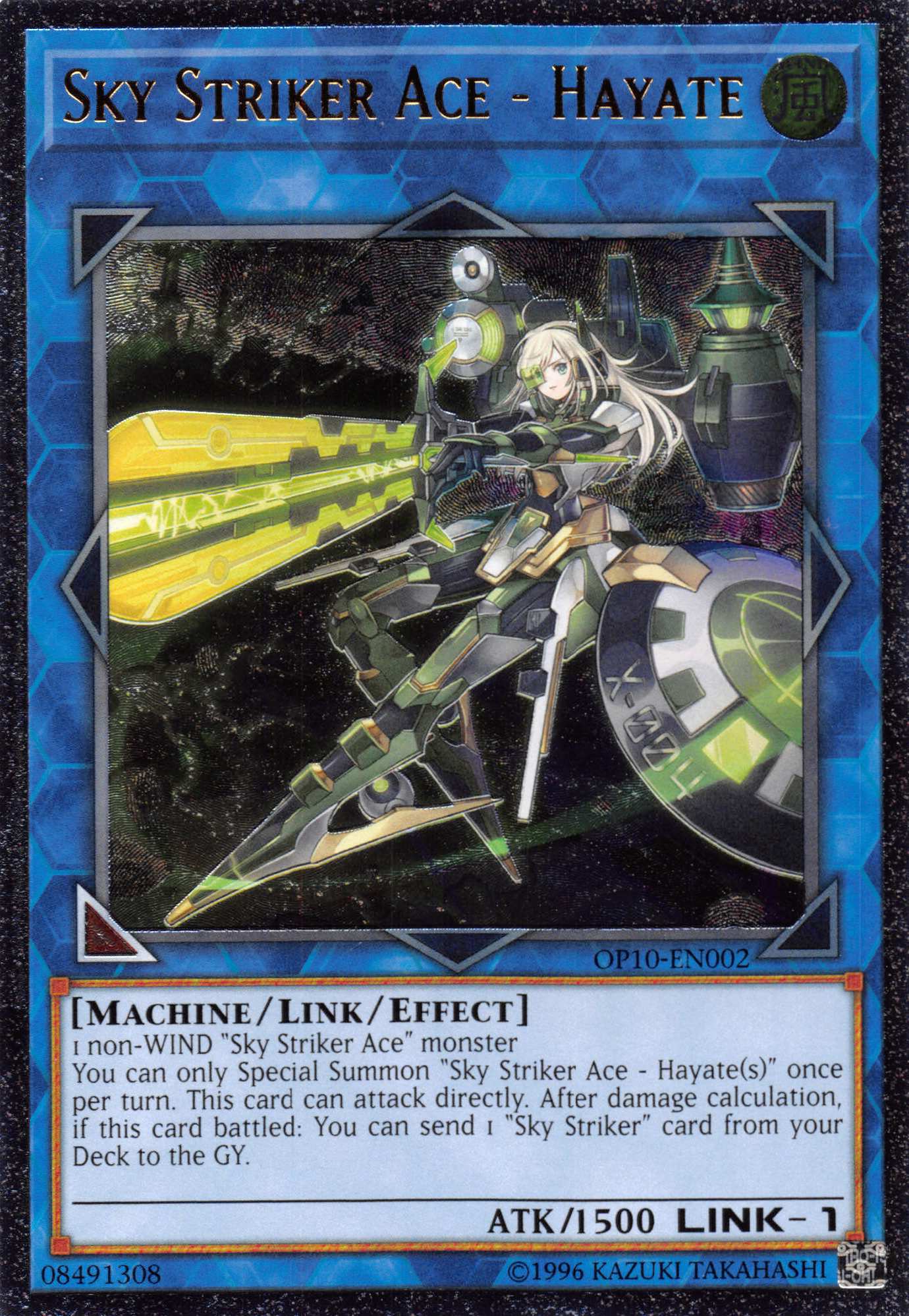 Sky Striker Ace - Hayate [OP10-EN002] Ultimate Rare | Anubis Games and Hobby