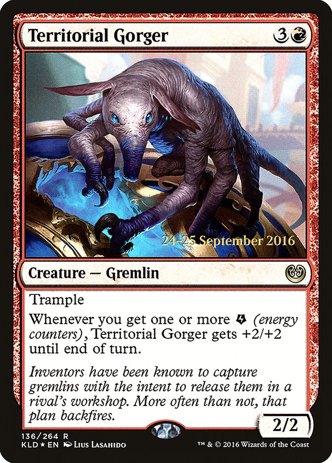 Territorial Gorger [Kaladesh Prerelease Promos] | Anubis Games and Hobby