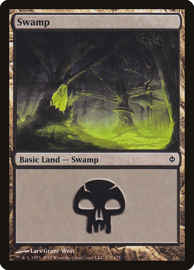 Swamp (171) [New Phyrexia] | Anubis Games and Hobby