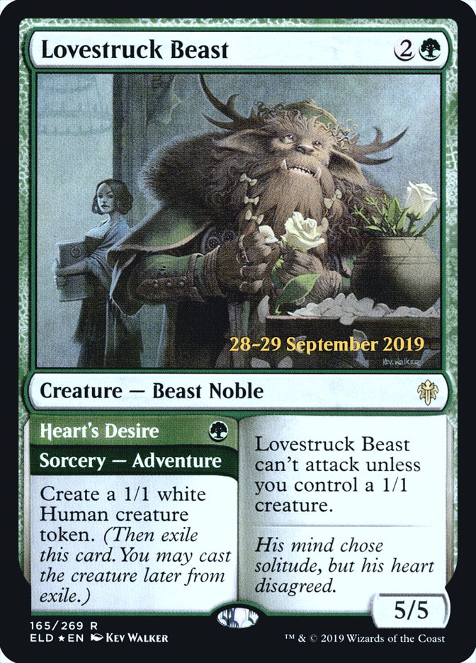 Lovestruck Beast // Heart's Desire [Throne of Eldraine Prerelease Promos] | Anubis Games and Hobby