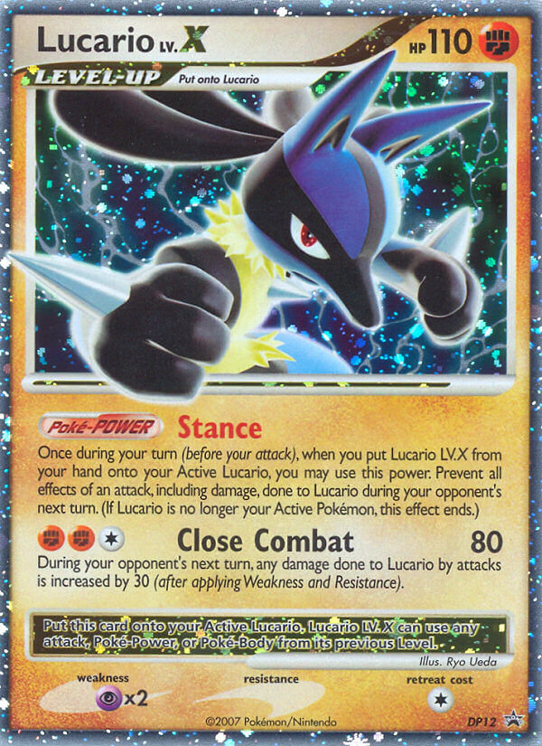 Lucario LV.X (DP12) [Diamond & Pearl: Black Star Promos] | Anubis Games and Hobby