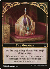 The Monarch // Spirit Double-Sided Token [Commander Legends Tokens] | Anubis Games and Hobby