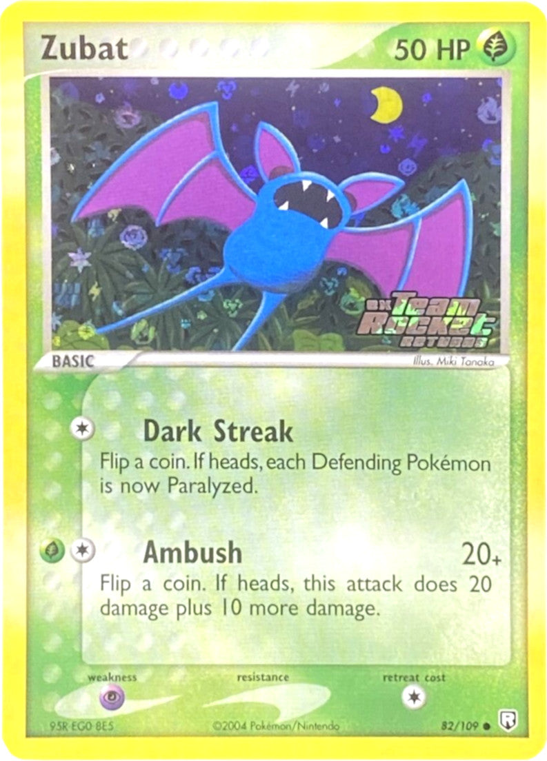 Zubat (82/109) (Stamped) [EX: Team Rocket Returns] | Anubis Games and Hobby