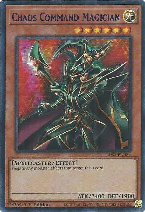 Chaos Command Magician (Blue) [LDS3-EN083] Ultra Rare | Anubis Games and Hobby