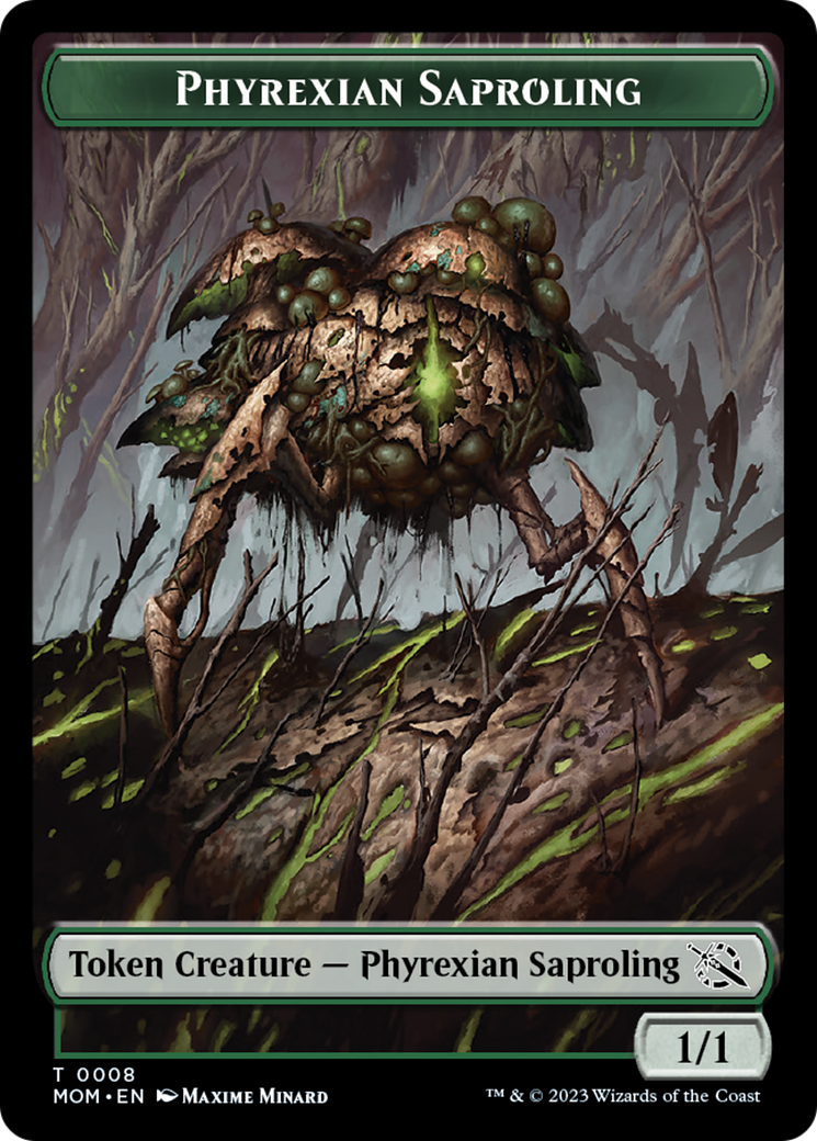First Mate Ragavan // Phyrexian Saproling Double-Sided Token [March of the Machine Tokens] | Anubis Games and Hobby