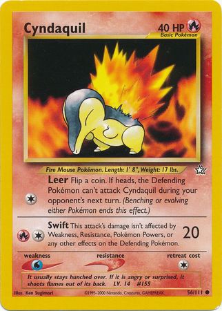 Cyndaquil (56/111) [Neo Genesis Unlimited] | Anubis Games and Hobby