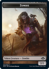 Snake // Zombie Double-Sided Token [Commander Collection: Black Tokens] | Anubis Games and Hobby