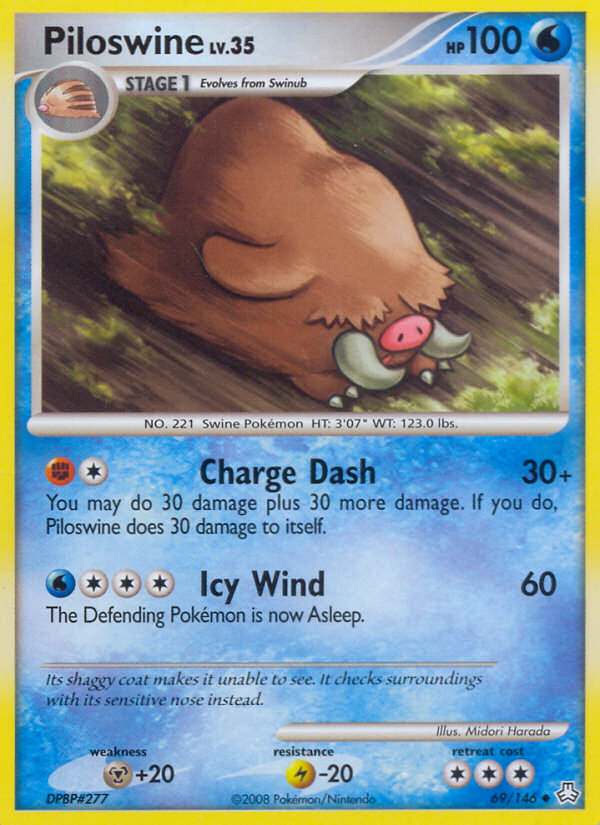 Piloswine (69/146) [Diamond & Pearl: Legends Awakened] | Anubis Games and Hobby