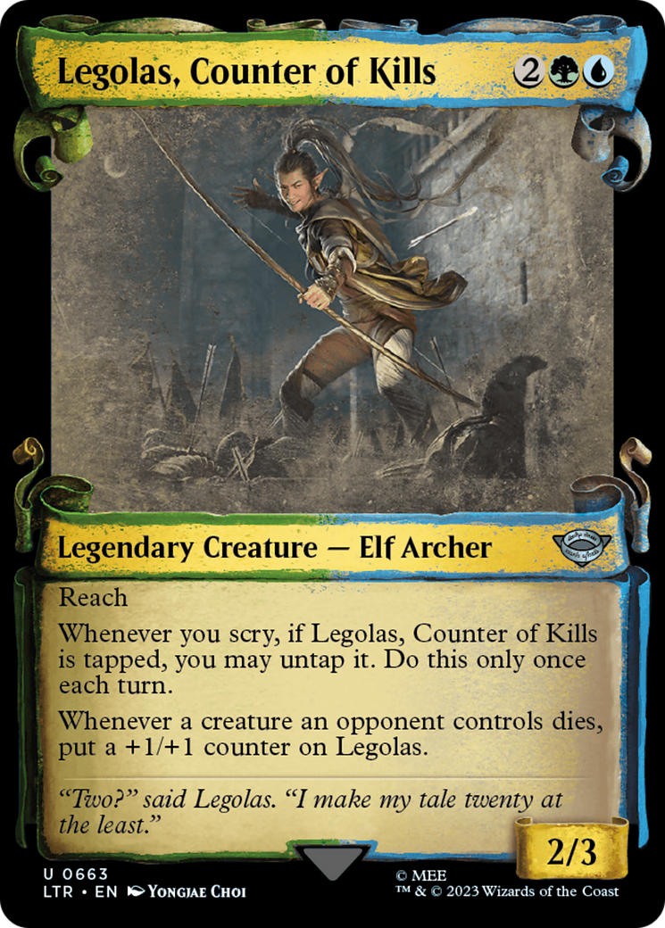 Legolas, Counter of Kills [The Lord of the Rings: Tales of Middle-Earth Showcase Scrolls] | Anubis Games and Hobby