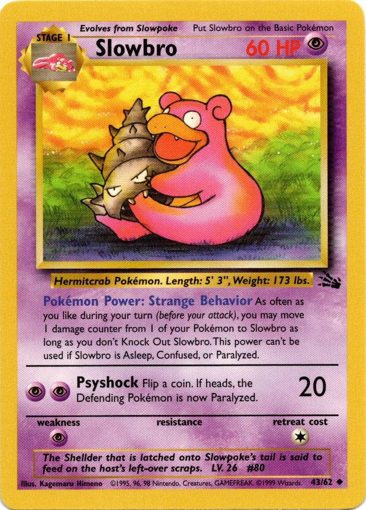 Slowbro (43/62) [Fossil Unlimited] | Anubis Games and Hobby