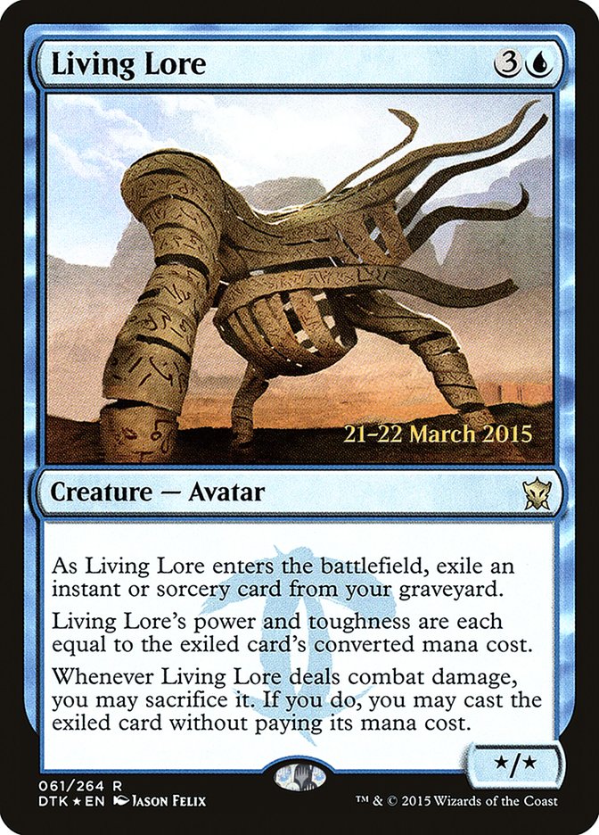Living Lore [Dragons of Tarkir Prerelease Promos] | Anubis Games and Hobby