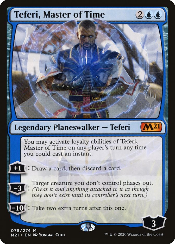 Teferi, Master of Time (Promo Pack) (75) [Core Set 2021 Promos] | Anubis Games and Hobby