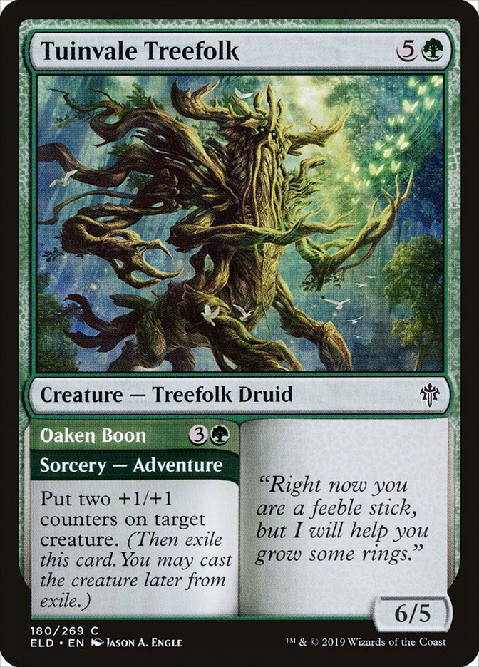 Tuinvale Treefolk // Oaken Boon [Throne of Eldraine] | Anubis Games and Hobby