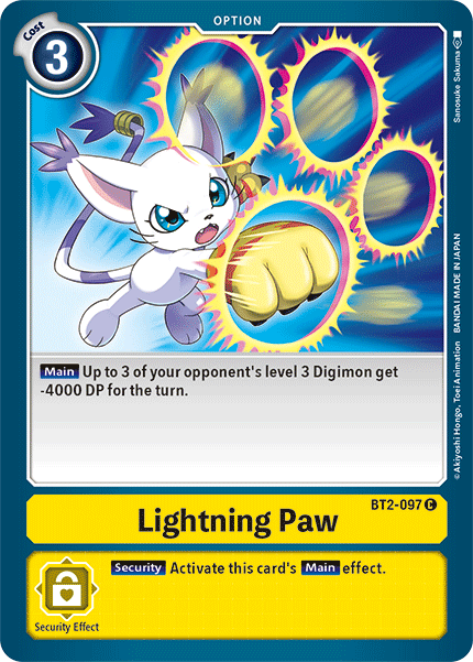 Lightning Paw [BT2-097] [Release Special Booster Ver.1.5] | Anubis Games and Hobby