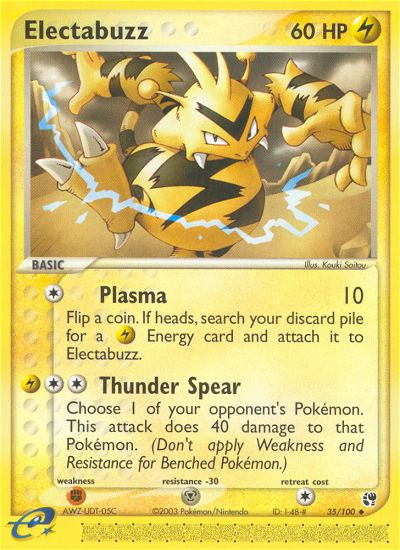 Electabuzz (35/100) [EX: Sandstorm] | Anubis Games and Hobby