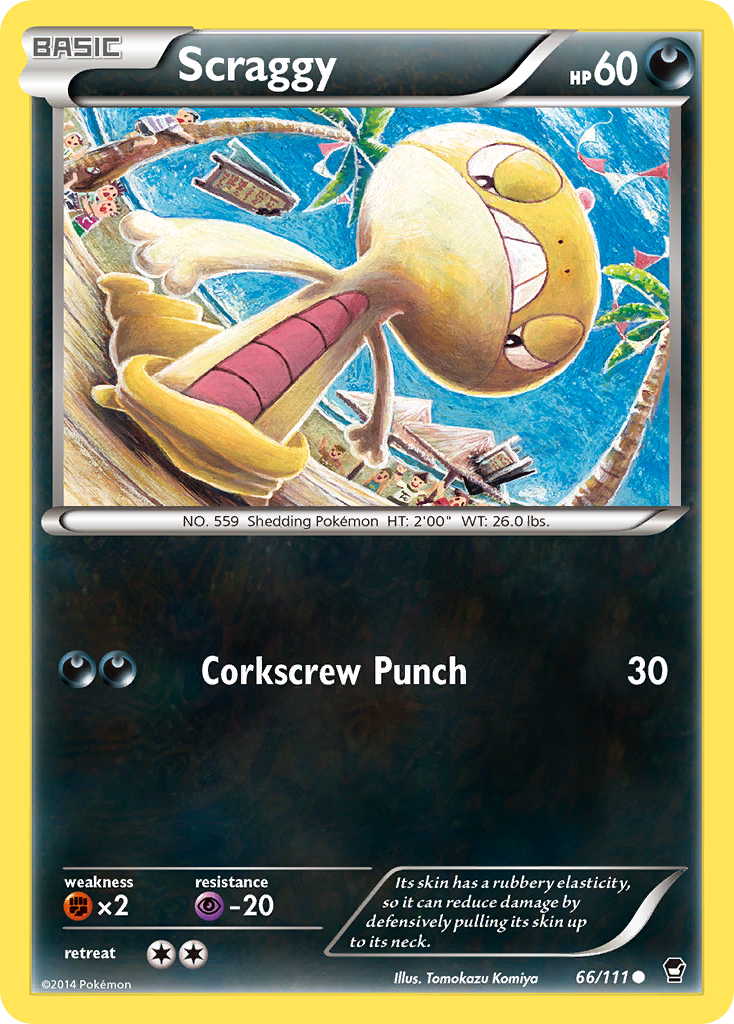 Scraggy (66/111) [XY: Furious Fists] | Anubis Games and Hobby