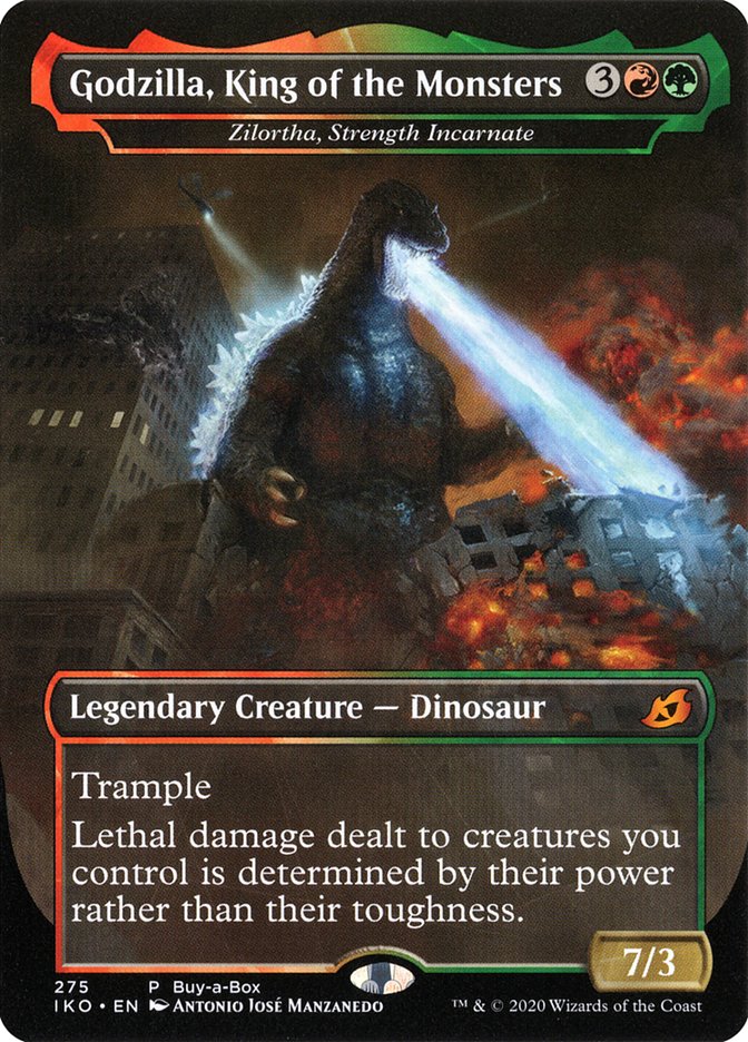 Zilortha, Strength Incarnate - Godzilla, King of the Monsters (Buy-A-Box) [Ikoria: Lair of Behemoths Promos] | Anubis Games and Hobby