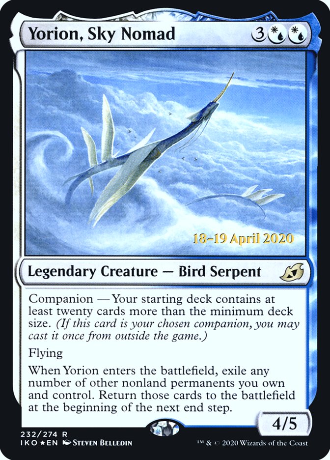 Yorion, Sky Nomad [Ikoria: Lair of Behemoths Prerelease Promos] | Anubis Games and Hobby