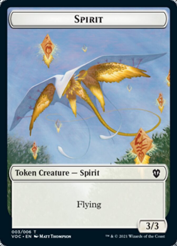 Spirit (003) // Thopter Double-Sided Token [Innistrad: Crimson Vow Commander Tokens] | Anubis Games and Hobby