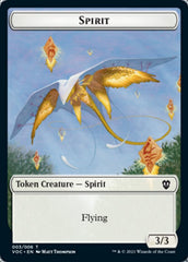 Spirit (003) // Thopter Double-Sided Token [Innistrad: Crimson Vow Commander Tokens] | Anubis Games and Hobby