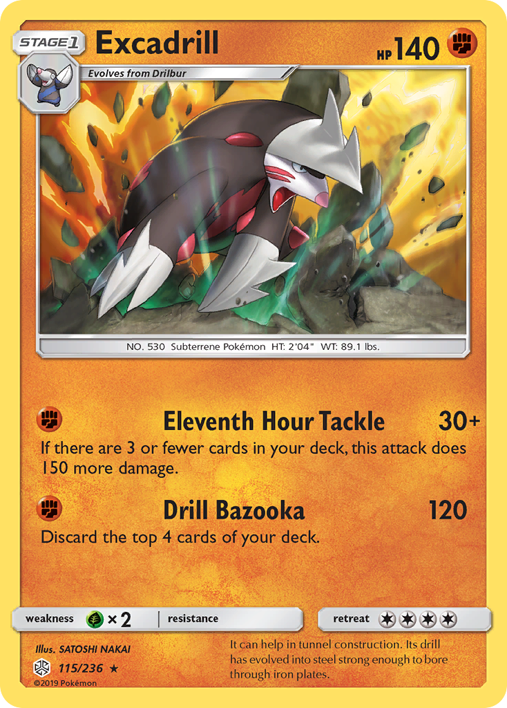 Excadrill (115/236) [Sun & Moon: Cosmic Eclipse] | Anubis Games and Hobby