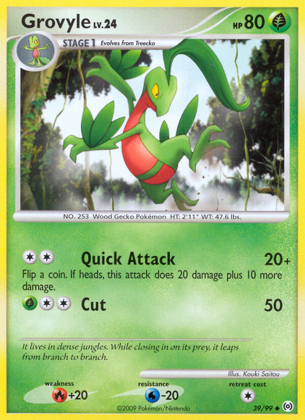 Grovyle (39/99) [Platinum: Arceus] | Anubis Games and Hobby