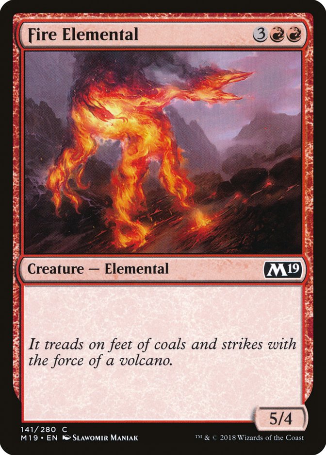 Fire Elemental [Core Set 2019] | Anubis Games and Hobby