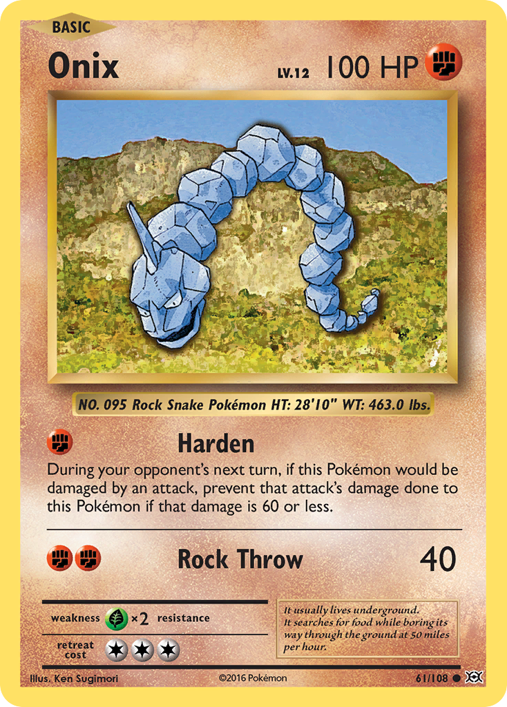 Onix (61/108) [XY: Evolutions] | Anubis Games and Hobby