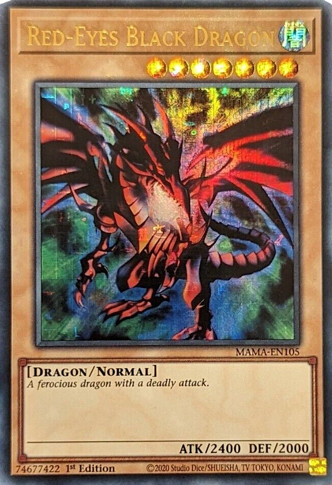 Red-Eyes Black Dragon [MAMA-EN105] Ultra Pharaoh's Rare | Anubis Games and Hobby