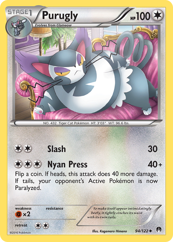 Purugly (94/122) [XY: BREAKpoint] | Anubis Games and Hobby