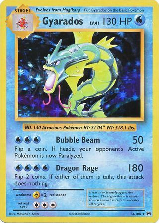 Gyarados (34/108) [XY: Evolutions] | Anubis Games and Hobby