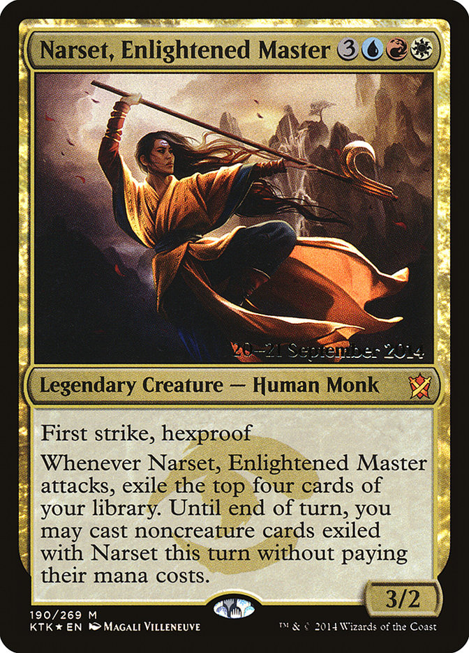 Narset, Enlightened Master [Khans of Tarkir Prerelease Promos] | Anubis Games and Hobby